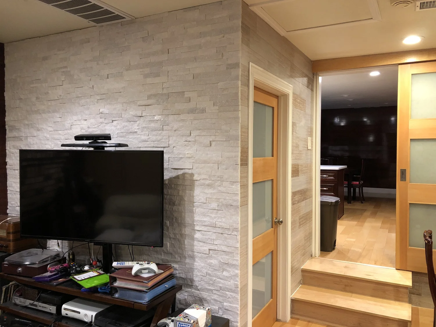 Custom staircase and living space